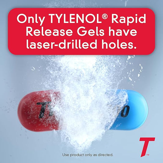 Tylenol Extra Strength Acetaminophen Rapid Release 500 mg 50 ct