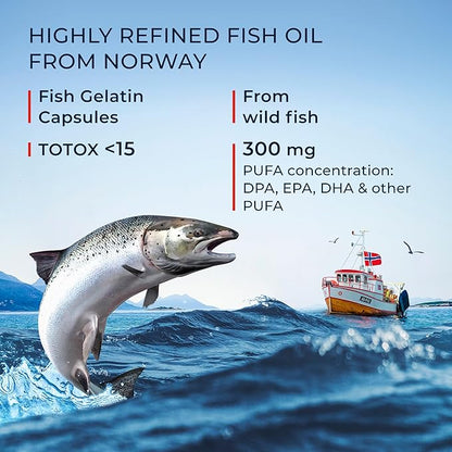 Omega 3 6 9 Salmon Oil [120 Capsules]