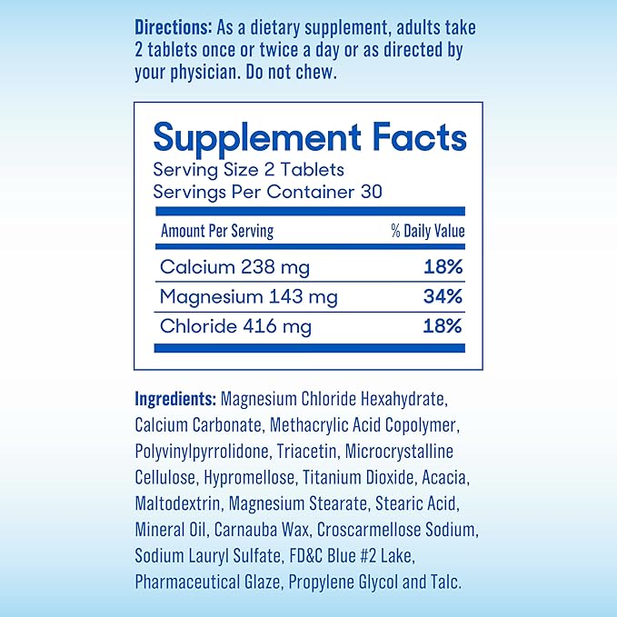 SlowMag Muscle + Heart Magnesium Chloride 60 Count