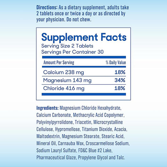SlowMag Muscle + Heart Magnesium Chloride 60 Count