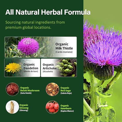 Herdmood Silymarin Milk Thistle Liver Detox 240Count