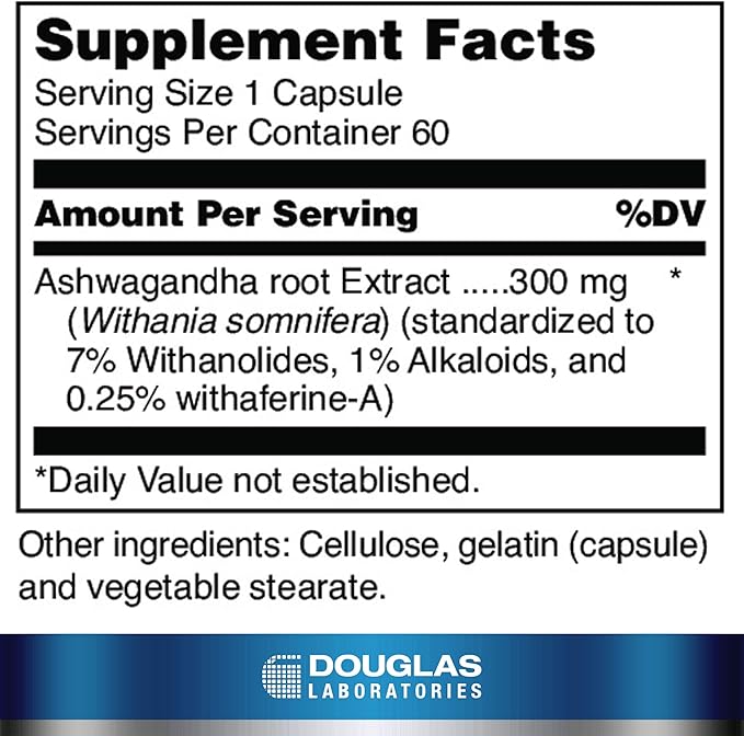 Douglas Laboratories Ayur-Ashwaganda (Indian Ginseng) 60 Capsules
