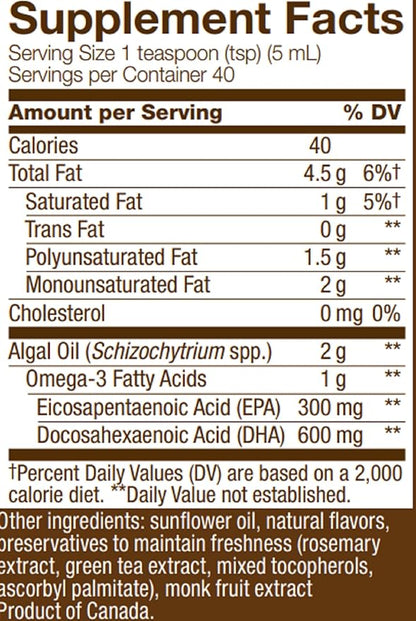 Nature's Way NutraVege Plant Based Omega-3 6.8 oz