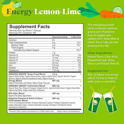 Amazing Grass Green Superfood Energy: Greens 100 Servings