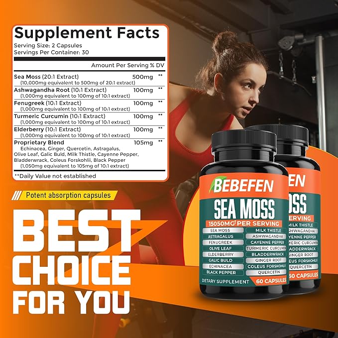 BEBEFEN (2 Packs) 15050mg Sea Moss