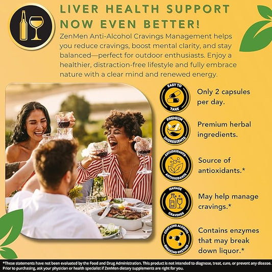 Cravings Management for Better Morning - Third Party Tested - with Kudzu,Milk Thistle,Jurubeba,Chanca Piedra,5HTP - 60 Vegan Capsules, Made in The USA