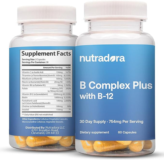 Vitamin B Complex with Vitamin C 11-in-1 B-Complex 60 Vegetarian