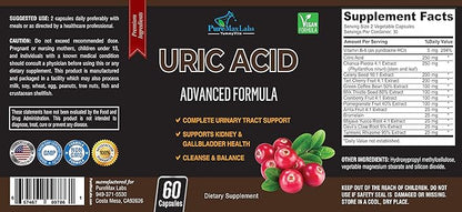 Uric Acid Advanced Formula – Kidney, 60 Capsules
