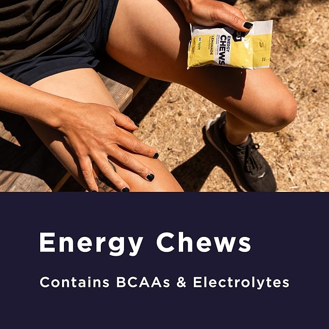 GU Energy Chews, Rainbox Mix Energy Gummies with Electrolytes, Vegan, Gluten-Free, Kosher, Caffeine Free, and Dairy-Free On-The-Go Energy for Any Workout, 12 Bags (24 Servings Total)