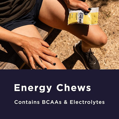 GU Energy Chews, Rainbox Mix Energy Gummies with Electrolytes, Vegan, Gluten-Free, Kosher, Caffeine Free, and Dairy-Free On-The-Go Energy for Any Workout, 12 Bags (24 Servings Total)