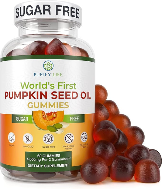 Sugar-Free Pumpkin Seed Oil Gummies (4,000mg/serving) Acids-60 Chews
