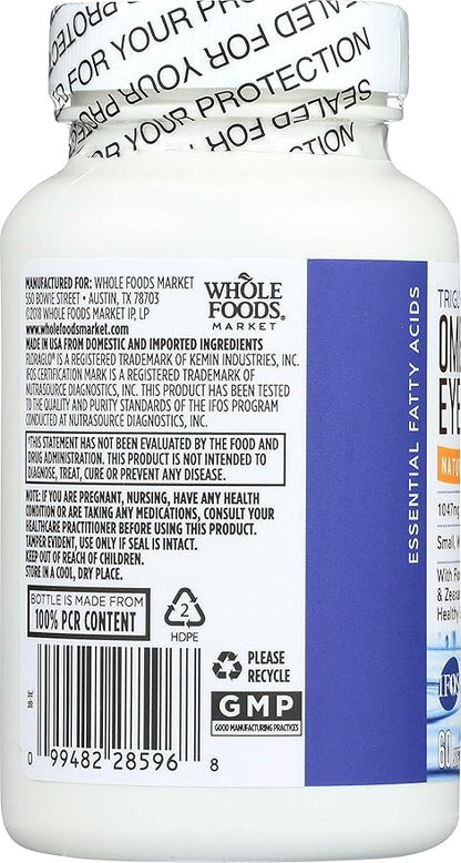Whole Foods Market, Omega Eye Care, 60 ct