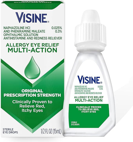 Visine Allergy Eye Relief Multi-Action Antihistamine 0.5 fl.