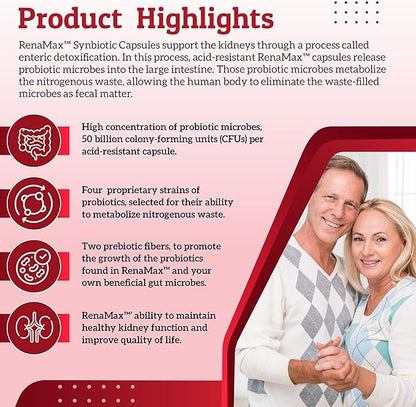 Capsule Kidney Restores & Kidney Care Supplement 50 Billion (90 Capsules)
