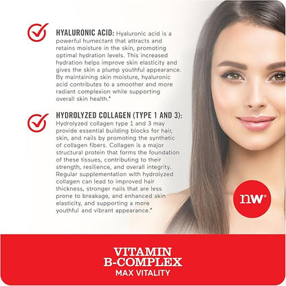 NatureWise Vitamin B Complex for Women B1 B2 B2 B3 B3 B6 B6 B12 B12 - 150 Softgels[5-Month Softgels[5-Month Supply]