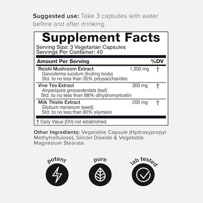 Toniiq Ease with DHM 120 Capsules 50x Super