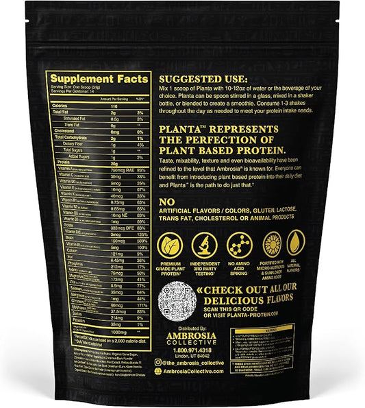 Ambrosia Planta - Premium Organic Plant-Based 14 Servings