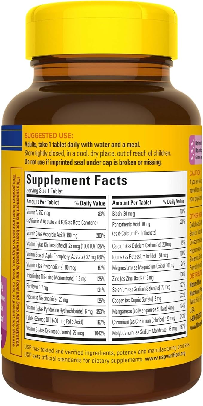 Nature Made Women's Multivitamin 50+ Tablets 90 Count