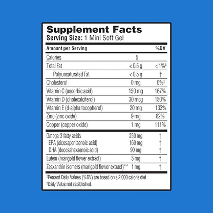 Ocuvite Eye Vitamin & Mineral Supplement, 3, Lutein, 30 Softgels