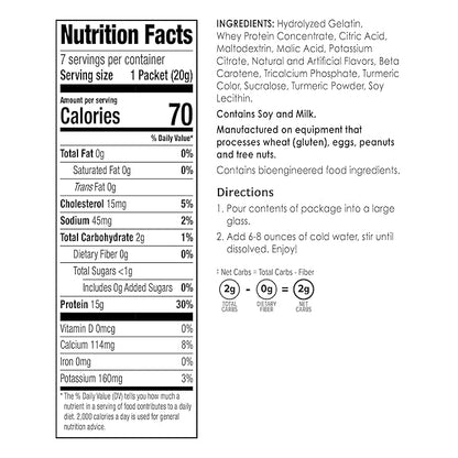 BariWise Protein Fruit Drink, Pineapple Orange, Low Sugar, Gluten Free, Keto Friendly & Low Carb (7ct)