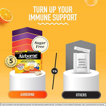 Airborne 1000mg Vitamin C with Zinc, 30 Fizzy