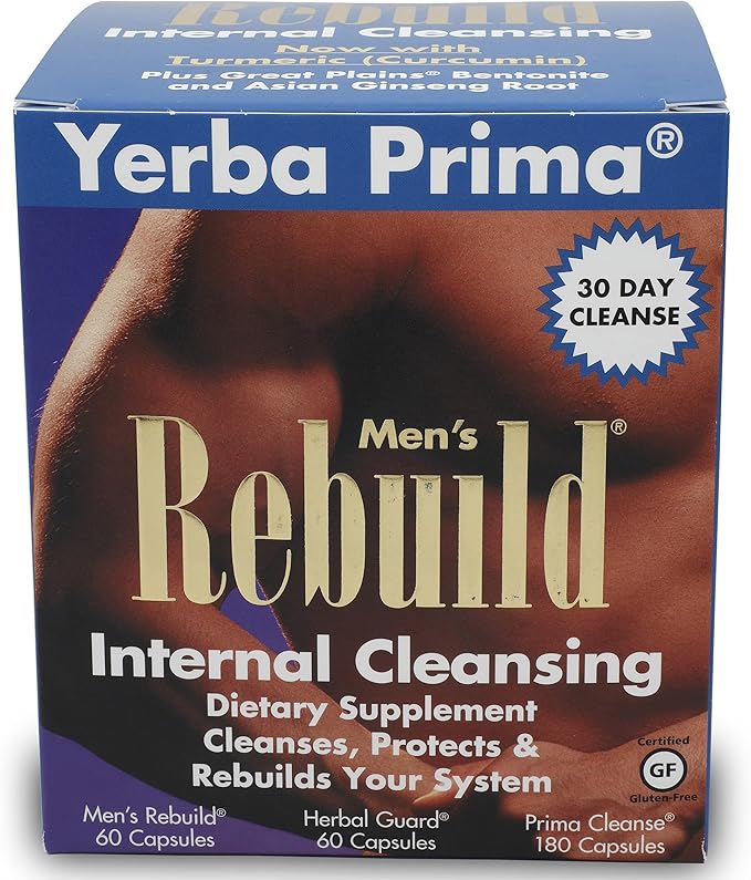Yerba Prima Cleanse Men Rebuild Kit 30 Day