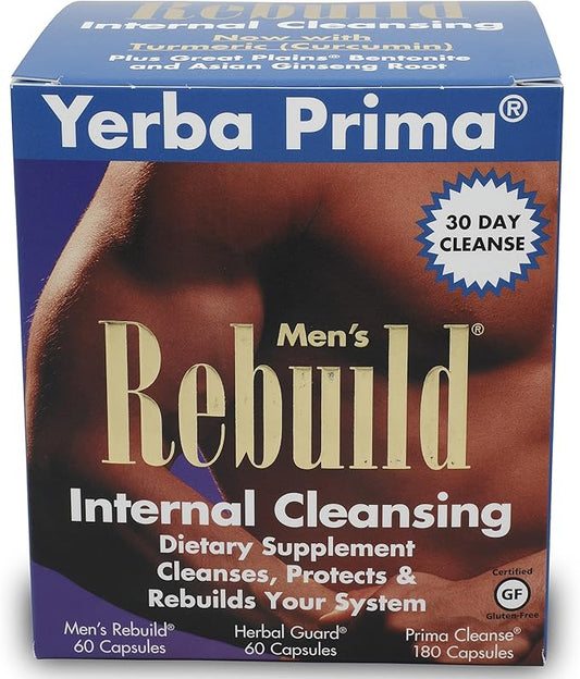 Yerba Prima Cleanse Men Rebuild Kit 30 Day
