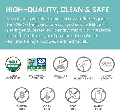 Himalaya Organic Garlic, for Lipid Metabolism 1,400 mg, 60 Caplets, 1 Month
