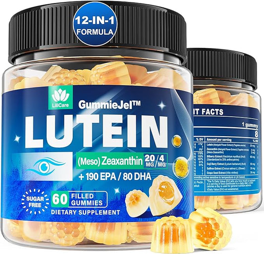 Sugar Free Lutein 20mg & Zeaxanthin 190mg & 80mg, Eye D3, C