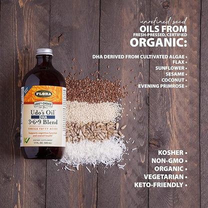 Flora Udo's Omega 3-6-9 Oil 17 Oz