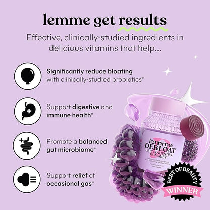 Lemme Debloat - Digestive & Gut 2 Clinically 3 Billion (60 Count)