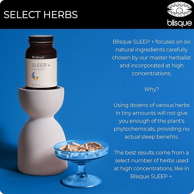 Blisque – Natural Sleep Aid Supplement 90 Capsules