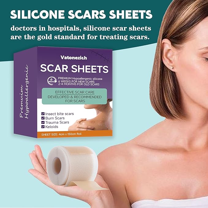 Silicone Scar Sheets,(1.6" X 60" Roll-1.5M)