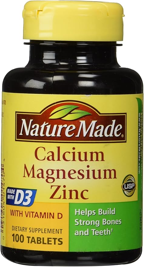 Nature Made Calcium Magnesium & Zinc 100 ct