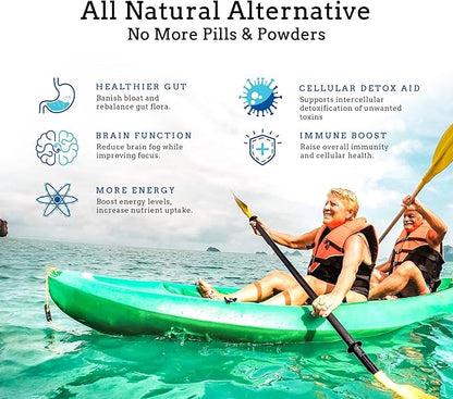 Cleanse & Renew Liquid Superfood 2 in 1 Multivitamin & Mineral Supplement for Gut & Digestive Health, Bloat, Immune Support, Cellular Health – Vegan, GF 30 Day Supply Made in USA