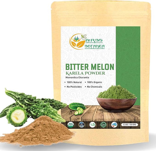 Bitter Melon Powder| Karela Powder 100% Organic 5.3 oz 150 GMS