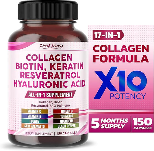 Collagen 12000mg Biotin 10,000mcg Resveratrol 3000mg 2000mg -