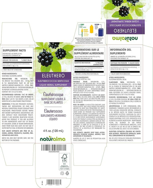 Naturalma Eleuthero or siberian ginseng (Eleutherococcus 4 fl