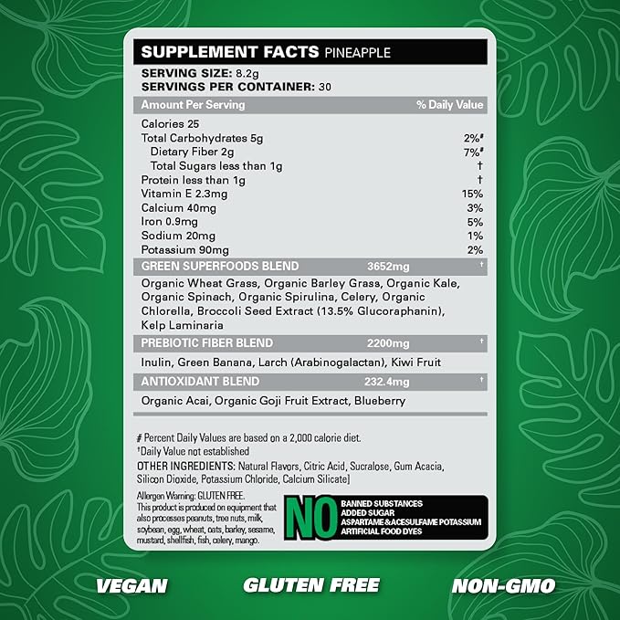 EHP Labs OxyGreens Super Greens Powder 30 Serves