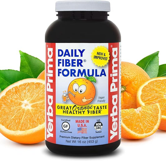 Yerba Prima Orange Daily Fiber Formula 1pound