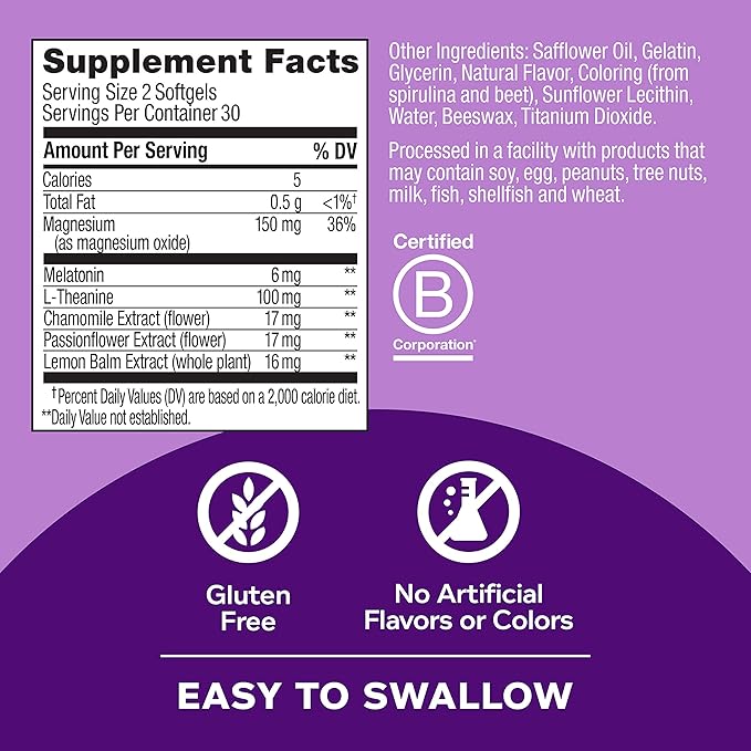 OLLY Ultra Strength Sleep Softgels, 10mg 60 Count 2)