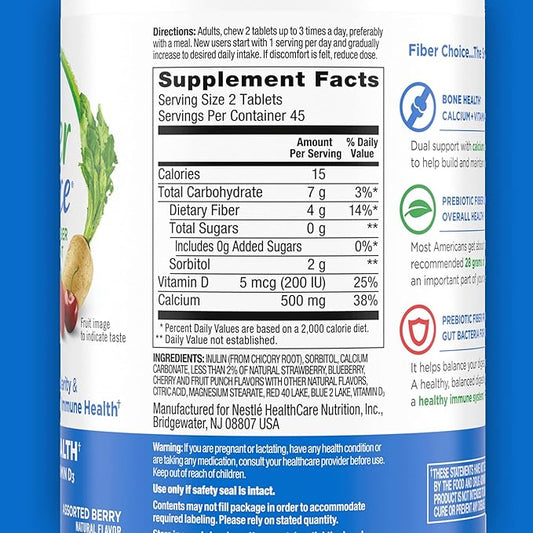Fiber Choice Bone Health Daily Prebiotic 90 Count 2)