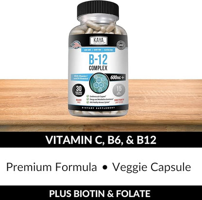 Kaya Naturals B-12 Complex 30 Capsules