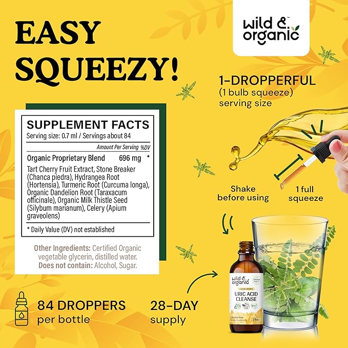 Uric Acid Cleanse Drops 2 oz