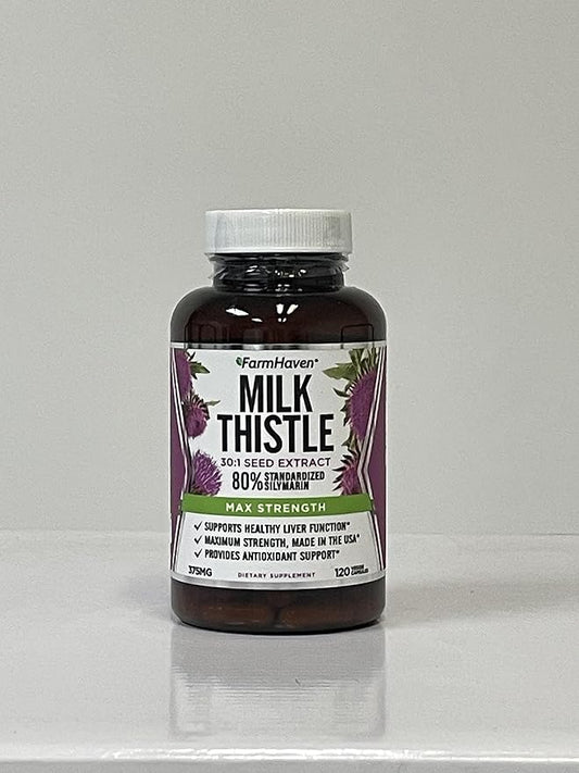FarmHaven Pure Milk Thistle, Thistle Milk 11250mg (120 (120 Count 1))