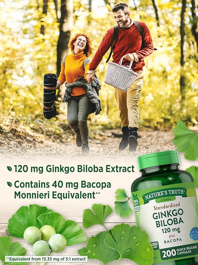 Nature's Truth Ginkgo Biloba 120mg 200 Quick