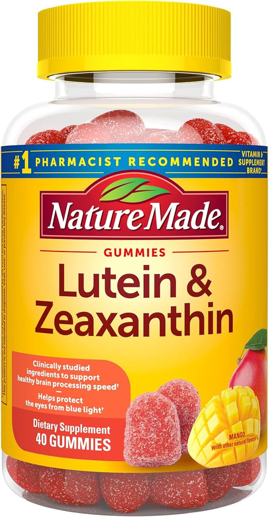 Nature Made Lutein & Zeaxanthin Gummies, 40 Vegan 20 Day