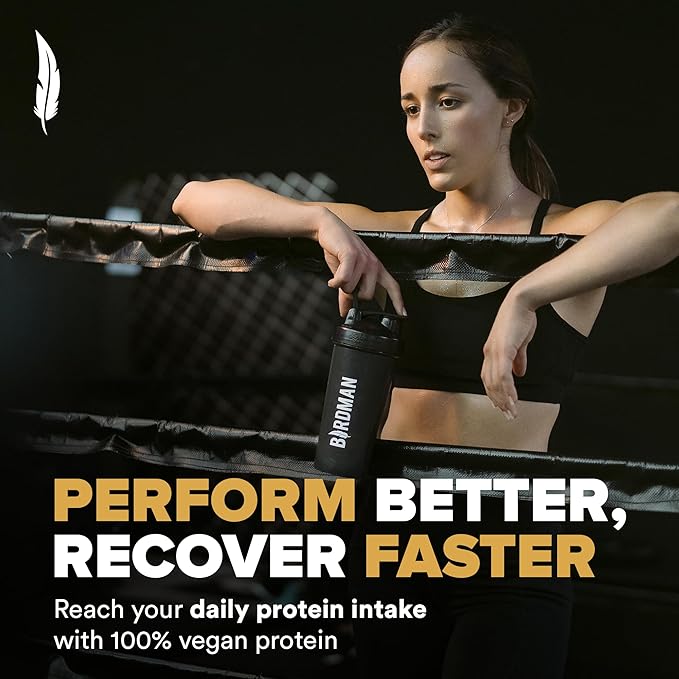 BIRDMAN Falcon Performance Vegan Protein Powder, 31g Protein, 5g Creatine, 5g BCAA, -19 servings