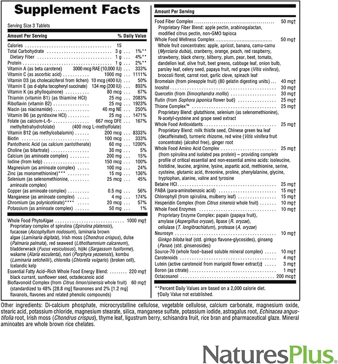 Natures Plus Ultra Source of Life 90 Tablets D3 - 30 Servings