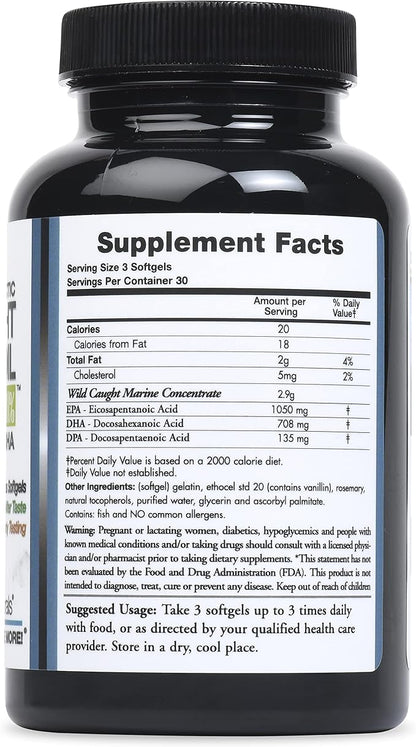 Wild Caught Omega-3 DPA Fish Oil 2900 mg 90 SoftGels
